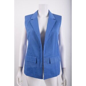 Jason Wu Womens Blazer Vest Sz 2 Blue NWOT